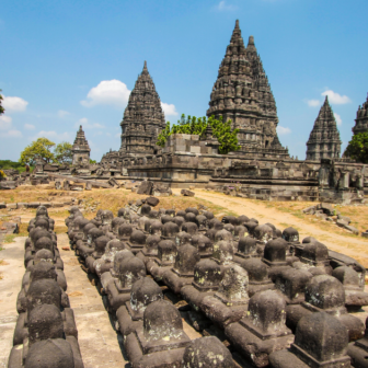 プランバナンの寺院群の写真